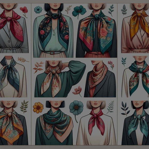 Quels sont les looks alternatifs pour porter un foulard en soie autrement qu'autour du cou?