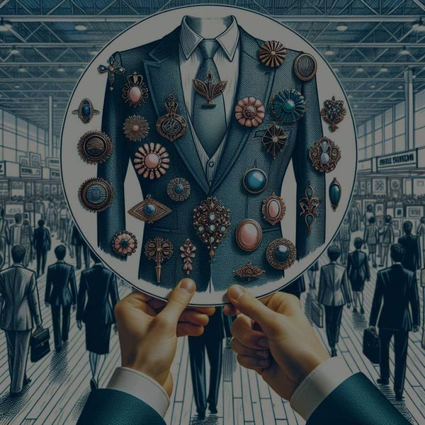 Comment bien choisir sa broche vintage pour agrémenter une veste de tailleur lors d'un salon professionnel ?